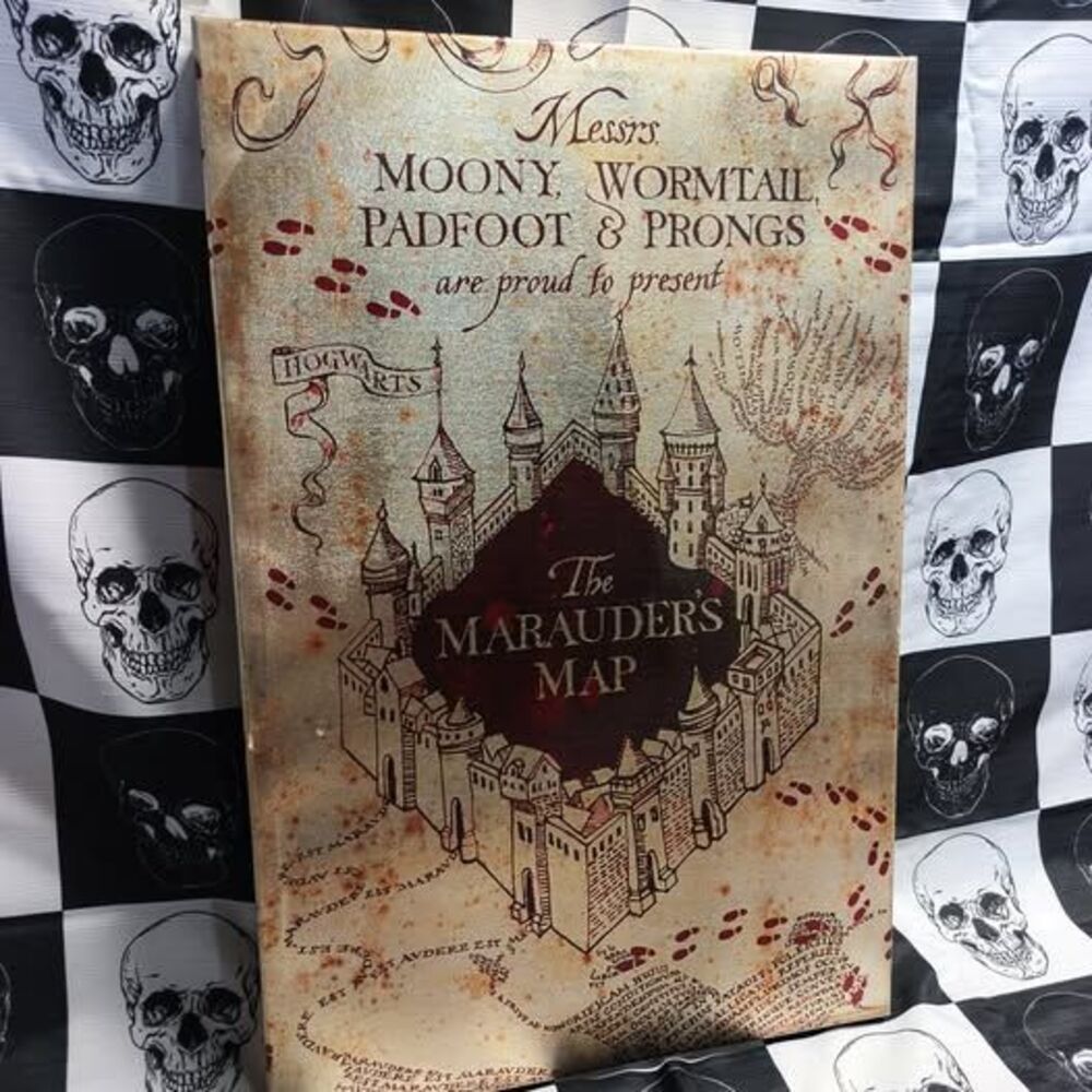 Harry Potter Marauder’s Map Canvas Wall Art 16x24in